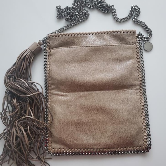 STELLA MCCARTNEY  Shaggy Deer Faux Leather Small Falabella Crossbody Bag - Picture 2 of 11